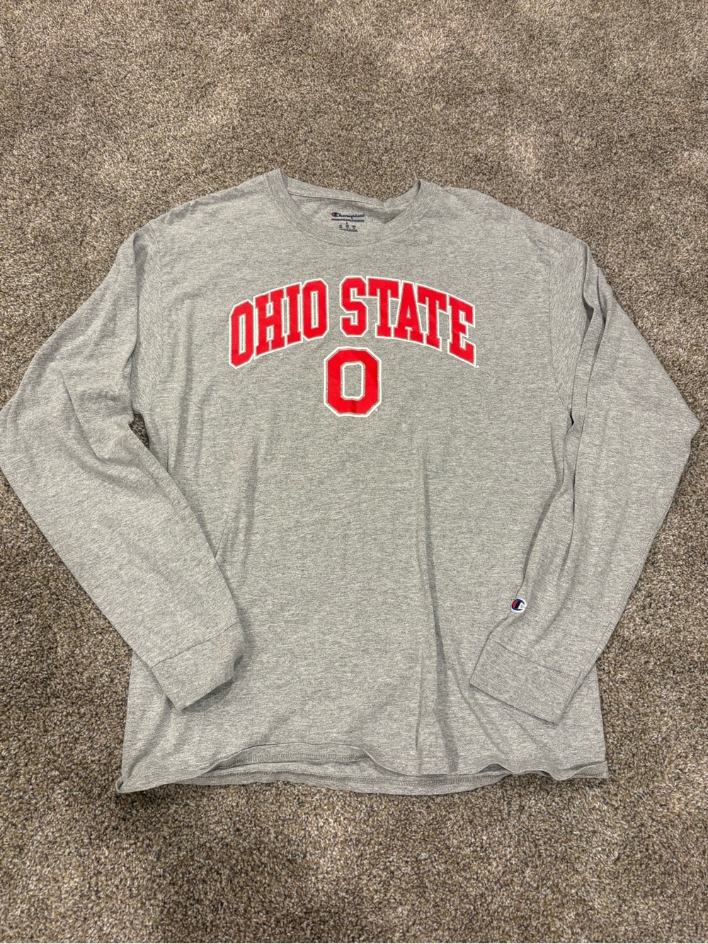 Ohio State Gray Long Sleeve Tee